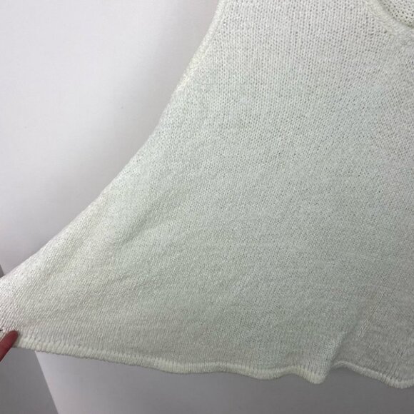 Lost In Lunar Amy Knit Tank Top Loungewear‎ Size Large White Cream Swing Shirt L - Picture 7 of 13